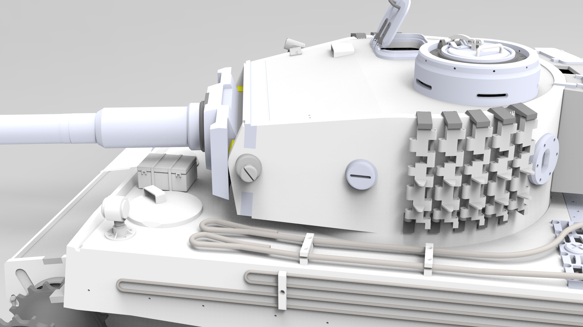 Panzer IV四号中型坦克1比16模型3D打印图纸 STL格式